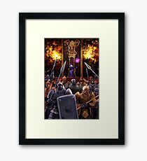 The Girl and the Robot - The Queen and her Army Framed Print