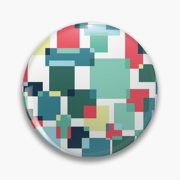 Item preview, Green and Red Colour Block Geometric Squares designed and sold by shadowbright.