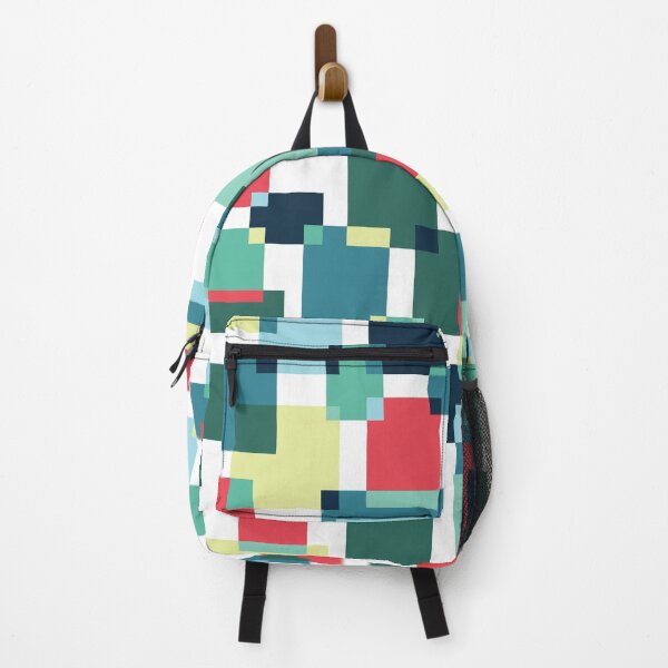 Item preview, Green and Red Colour Block Geometric Squares designed and sold by shadowbright.