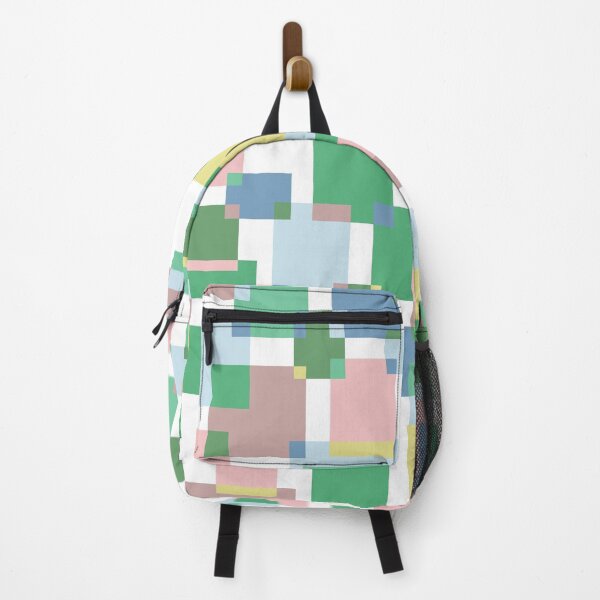 Item preview, Pink and Green Colour Block Geometric Squares designed and sold by shadowbright.