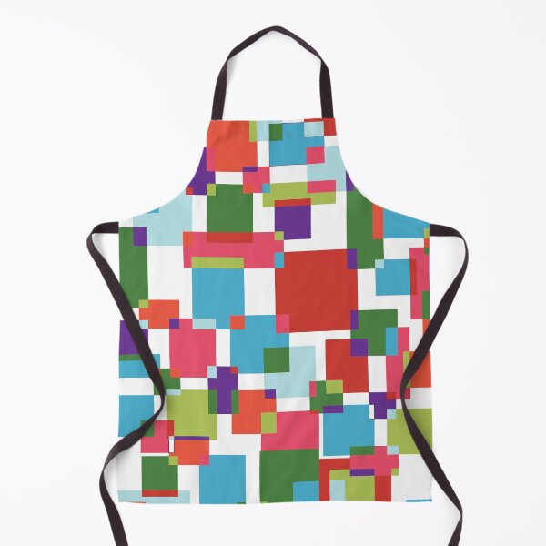 Item preview, Red and Blue Colour Block Geometric Squares designed and sold by shadowbright.