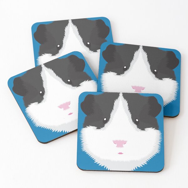 Item preview, Black and White Guinea Pig designed and sold by threeblackdots.