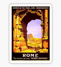 Vintage Ruins of Rome Italy Travel Sticker
