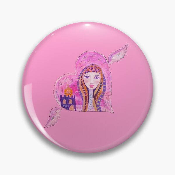 Item preview, Flying Pink Heart and Whimsical Girl designed and sold by ZophiaSolaris.