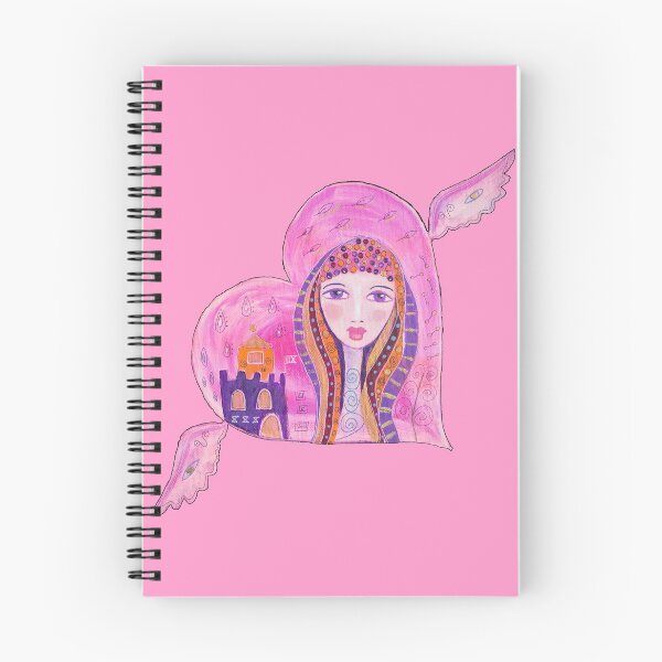 Item preview, Flying Pink Heart and Whimsical Girl designed and sold by ZophiaSolaris.
