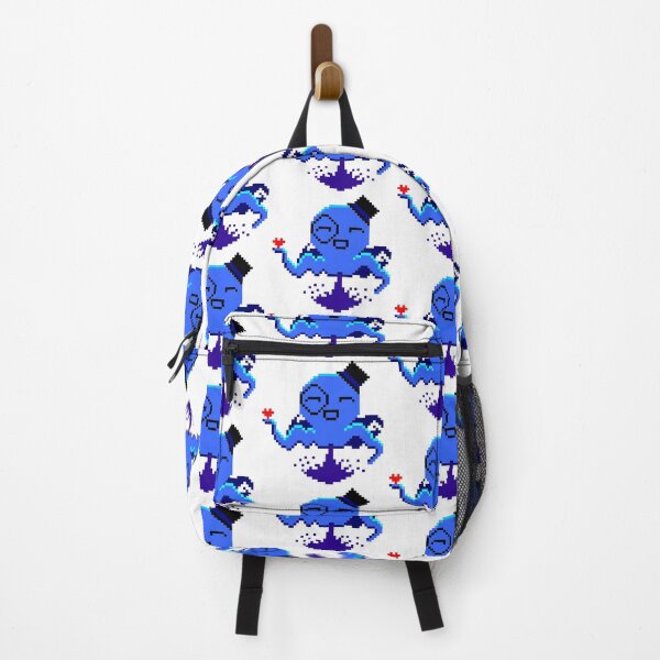 Blue Pixel Classy Octopus Happy Ink Backpack