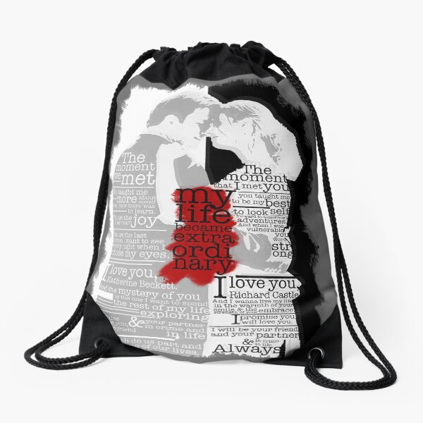 Lovers Embracing Drawstring Bag