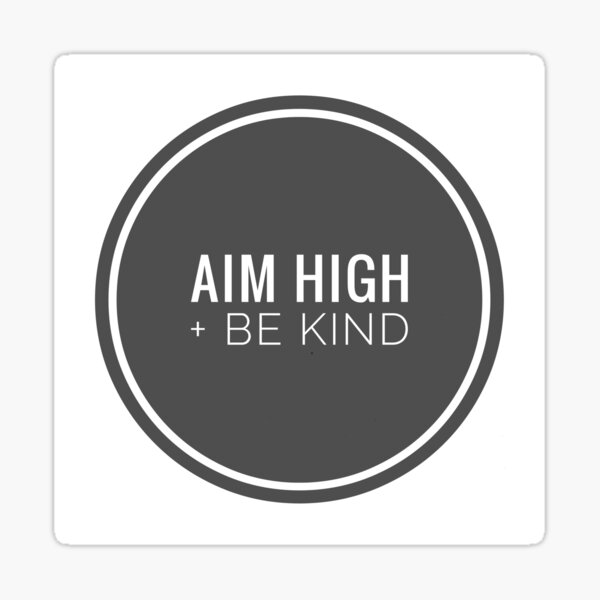 Item preview, Aim High + Be Kind Positive Words Encouragement Motto reusable Face Mask in Three Sizes Product  designed and sold by Jenny Meehan Home Decor/Surface Patterns for Interior Design.