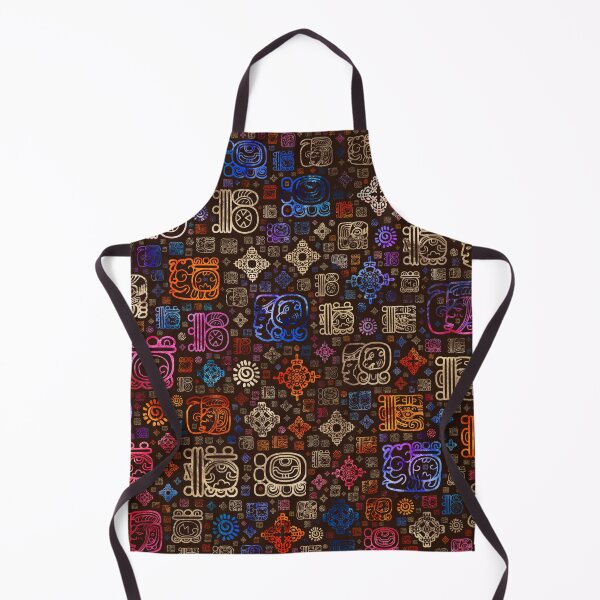 Item preview, Mayan glyphs and ornaments pattern #3 designed and sold by k9printart.