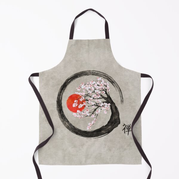 Item preview, Zen Enso Circle and Sakura Tree on Canvas designed and sold by k9printart.