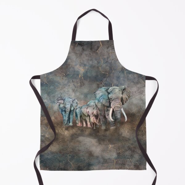 Item preview, Elephant herd Digital Art designed and sold by k9printart.