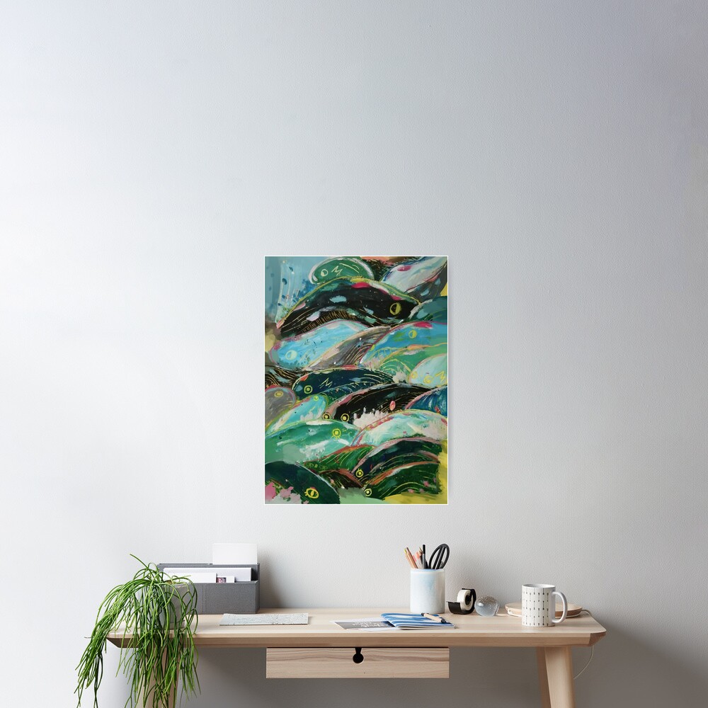 Ponyo's waves Poster