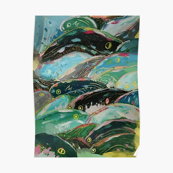 Poster Ponyo Redbubble