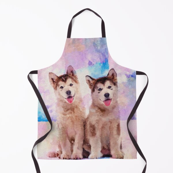 Item preview, Alaskan Malamute Puppies - Pastels designed and sold by k9printart.
