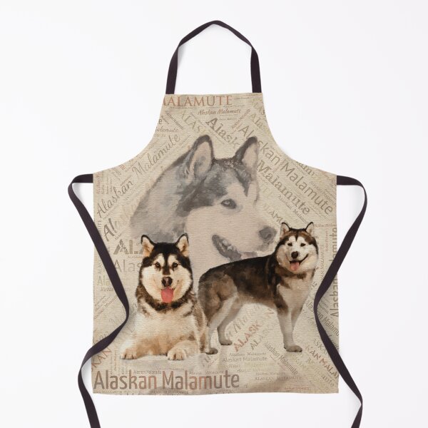 Item preview, Alaskan Malamute Collage on  Word Pattern  designed and sold by k9printart.