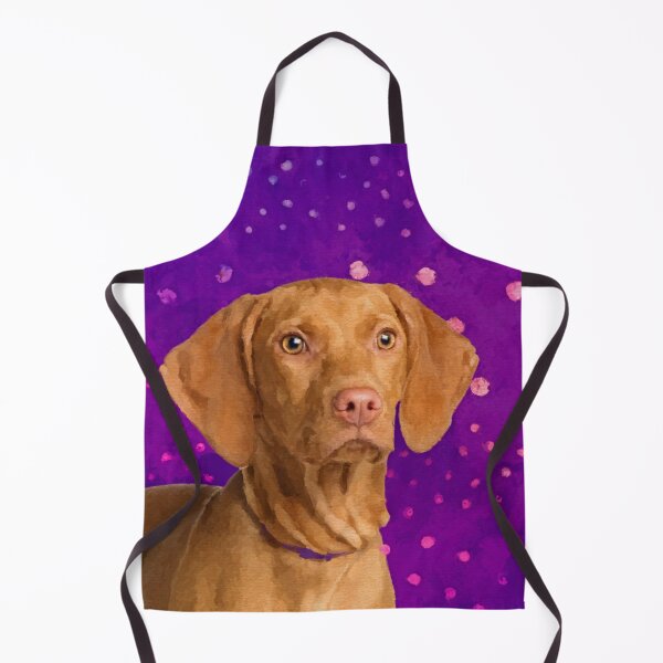 Item preview, Vizsla - Hungarian pointer puppy on purple designed and sold by k9printart.