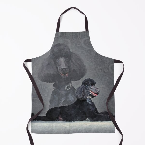 Item preview, Elegant Black Standard Poodle Composition designed and sold by k9printart.