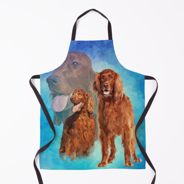 Item preview, Irish Setter Dogs collage designed and sold by k9printart.
