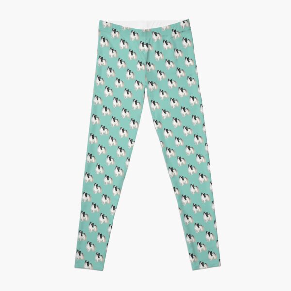 Papillon Dog Illustration Leggings