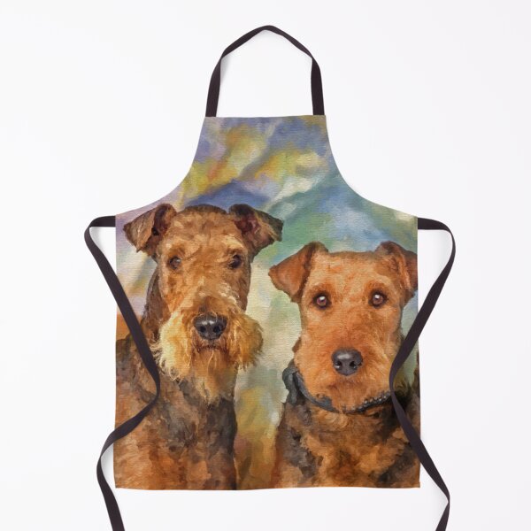 Item preview, Airedale Terriers Portrait Mixed Media designed and sold by k9printart.