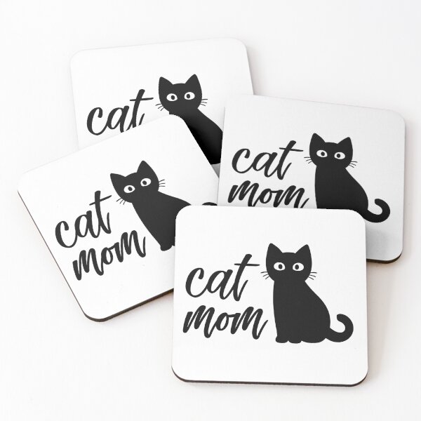 Item preview, cat mom sticker - silhouette designed and sold by bone  apart.