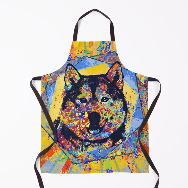 Item preview, Siberian Husky Abstract Mixed Media designed and sold by k9printart.