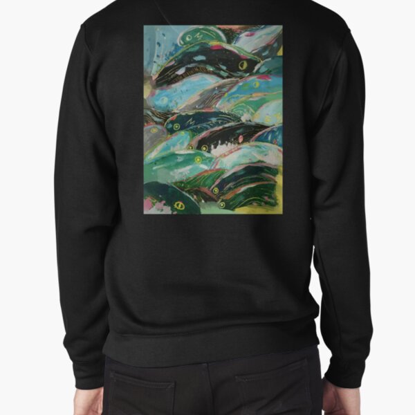 Ponyo's waves Pullover Sweatshirt