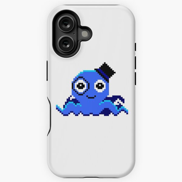 Blue Pixel Classy Octopus iPhone Tough Case