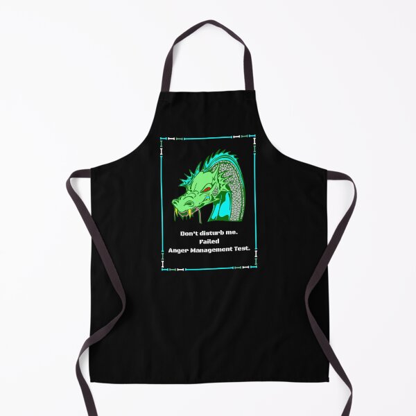 Item preview, Do not disturb me I failed anger management test are words in white under the head of a dragon  designed and sold by AnnaBBS.