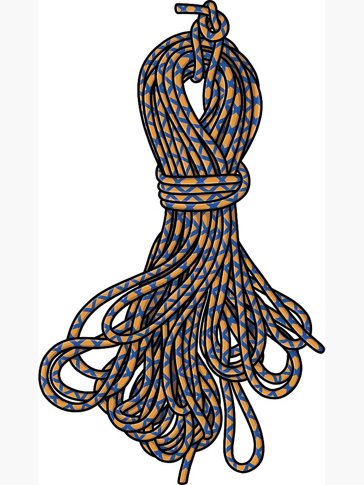 Climbing Gear: Rope Art Print for Sale by OhJaye