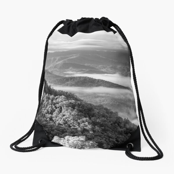 Smoky Mountain Sunrise Drawstring Bag