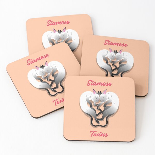 Item preview, Siamese Cat Twins, Happy Adopted Cat Mom designed and sold by NebulaDesigns86.