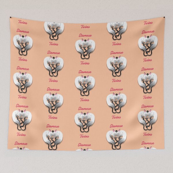 Item preview, Siamese Cat Twins, Happy Adopted Cat Mom designed and sold by NebulaDesigns86.
