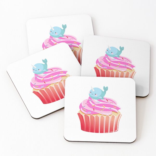Item preview, Cute Narwhal T-shirt Cupcake Lovers Tee designed and sold by raretshirtsuk.