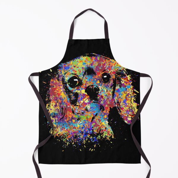 Item preview, Colorful Cavalier King Charles Spaniel designed and sold by k9printart.