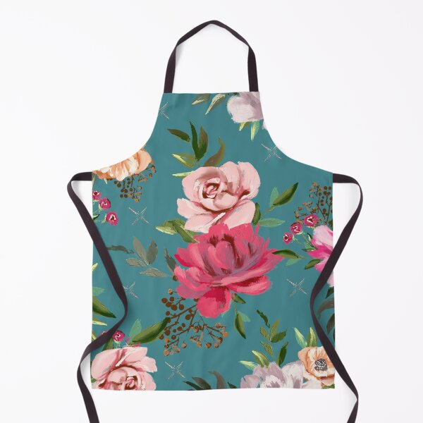 Item preview, Green Garden Witch - Roses, poppies and stars designed and sold by ThreeHaresMedia.
