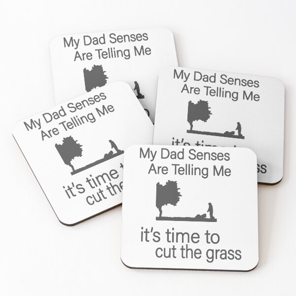 Item preview, My Dad Senses Are Telling Me it's time to cut the grass, Funny Mens Grass Cutting Gift  designed and sold by alikassi.