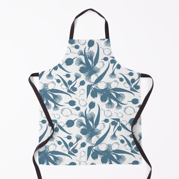 Item preview, Blue Gumnut Flower Pattern designed and sold by Sketchbook Designs.