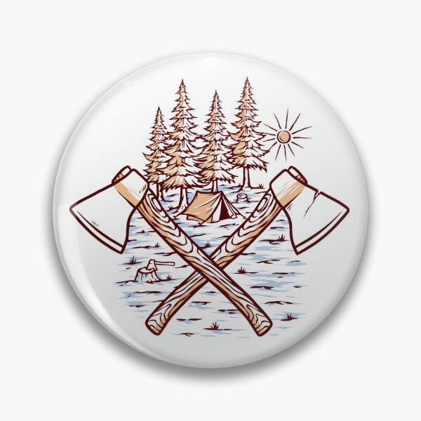 Item preview, Lumberjack and tent designed and sold by teenlabel.