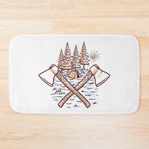 Item preview, Lumberjack and tent designed and sold by teenlabel.