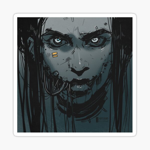 CyberGirl Sticker