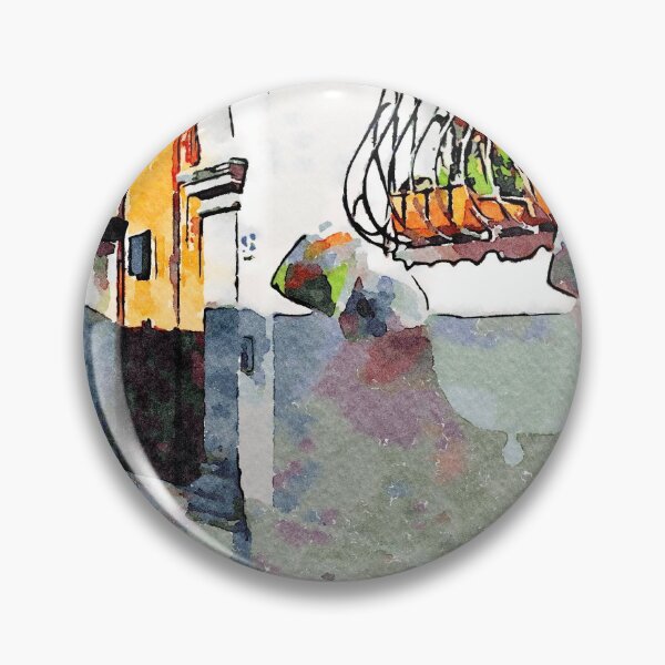Item preview, External view of a house with bags hanging on the window and old door  designed and sold by Giuseppe Cocco.
