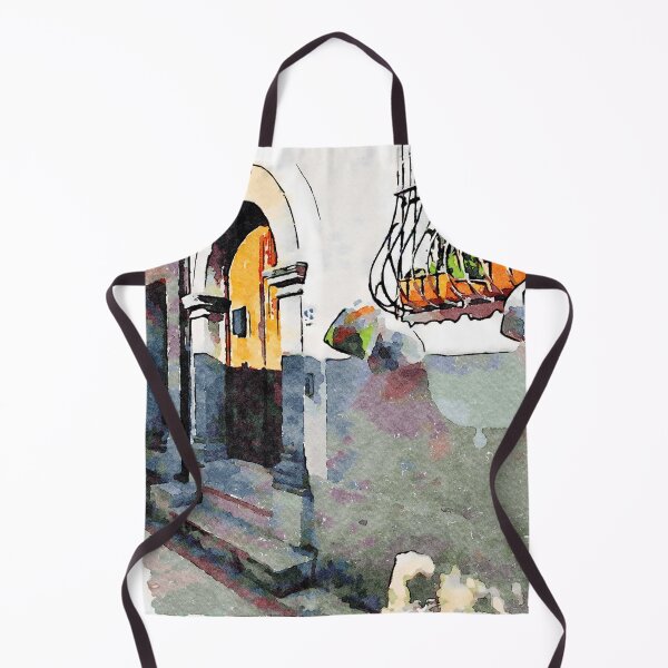 Item preview, External view of a house with bags hanging on the window and old door designed and sold by Giuseppe Cocco.