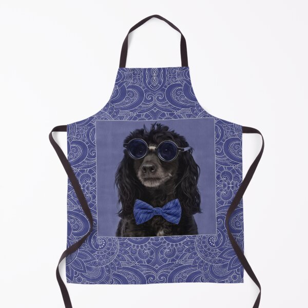 Item preview, Poodle Dog with glasses and bowtie designed and sold by k9printart.