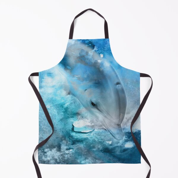 Item preview, Watercolor Dolphin  Digital Art designed and sold by k9printart.