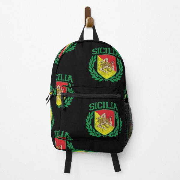 Item preview, SICILY - Sicilia Flag and Shield Trinacria - Sicilian Flag designed and sold by Mr. Monocle.