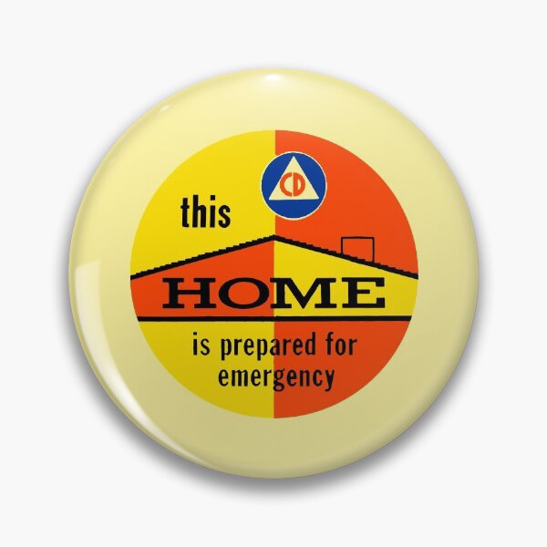 Item preview, THIS HOME IS PREPARED - ATOMIC AGE / COLD WAR PARANOIA designed and sold by ThrowbackAds.