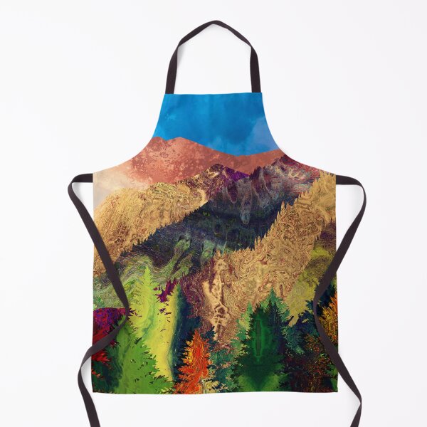 Item preview, Abstract Mountain Landscape and forest Digital Art designed and sold by k9printart.