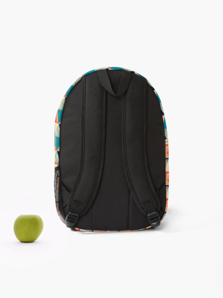 Thumbnail 2 of 3, Backpack, VSCO Triangle Pattern designed and sold by rianfee.