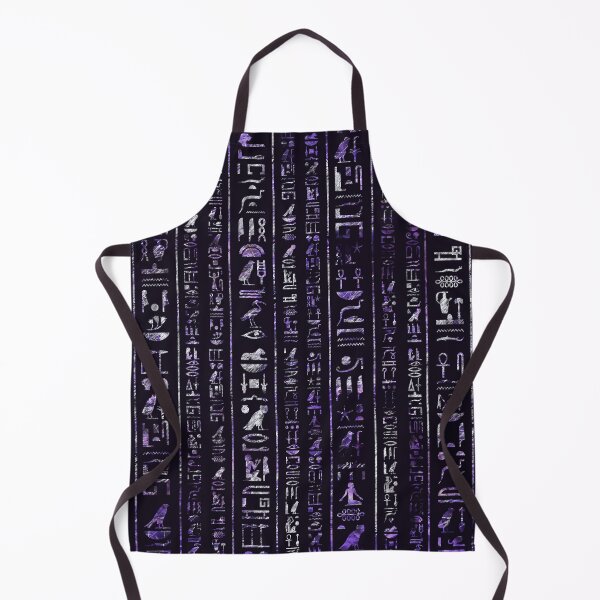 Item preview, Amethyst and Silver Egyptian hieroglyphics pattern designed and sold by k9printart.